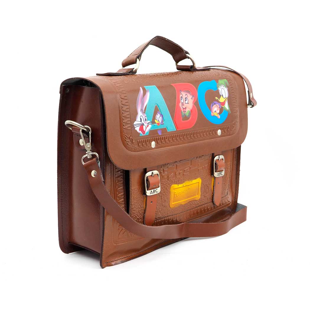 Morral Abc Cuero REF 07 MALETA ABC BACHILLER – Maletas ABC
